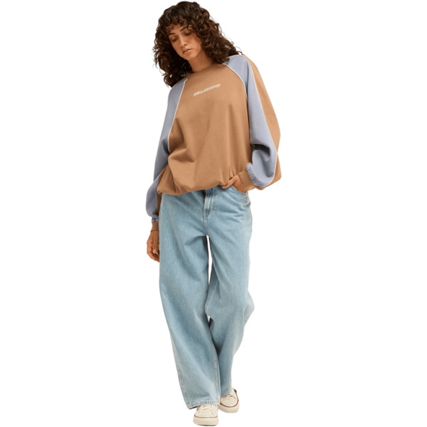 2026 Billabong Womens Cool Times Crew Sweatshirt EBJFT00186 - Sweet Earth